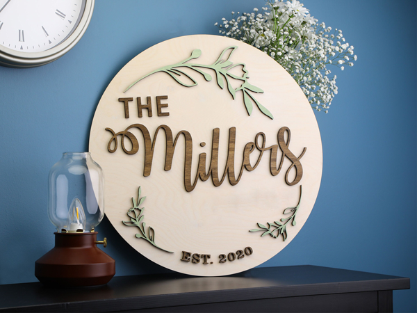 Wooden Round Pallet Sign