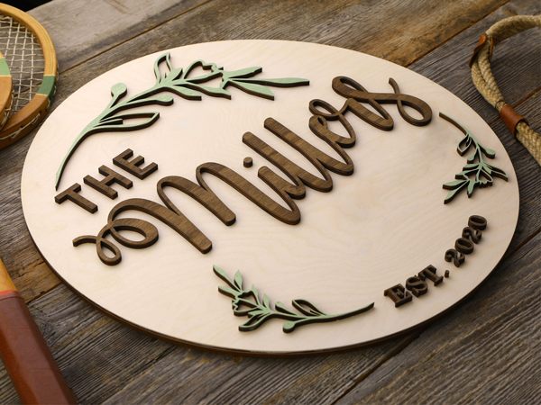 Wooden Round Pallet Sign